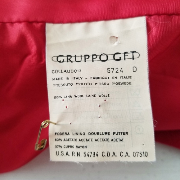 Sold Other Platform! Valentino Blazer Jacket NWT Lambs Wool Red Double Breasted - Picture 14 of 16